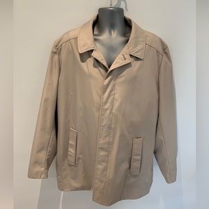Calvin Klein XL Hidden Button windbreaker 100‎ polyester men’s beige jacket